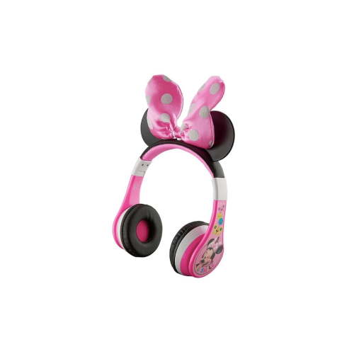 eKids Minnie Mouse Bluetooth Headphones for Kids Wireless Rechargeable