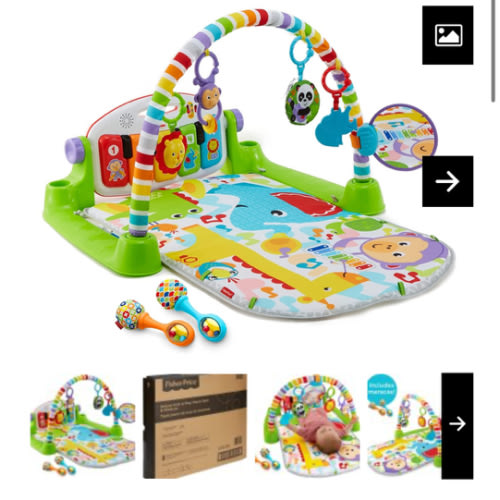 Fisher-Price Deluxe Kick Play Piano Gym Maracas – Acormm