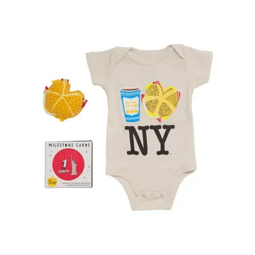 Shop PiccoliNY Baby's Bacon, Egg & Cheese Milestone Gift Set | Saks Fifth Avenue