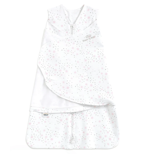 Cotton Swaddle Midnight Moons Pink NEWBORN | HALO