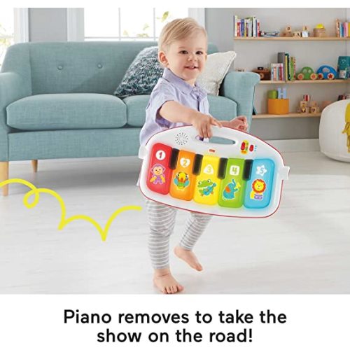 Fisher-Price Deluxe Kick & Play Piano Gym - Blue