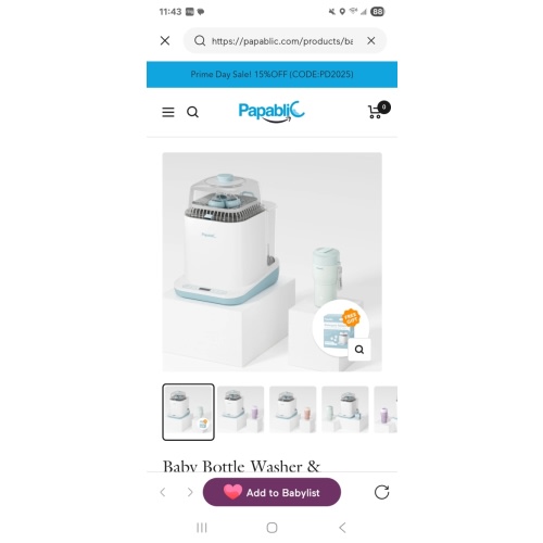 Baby Bottle Washer & Portable Bottle Warmer Set