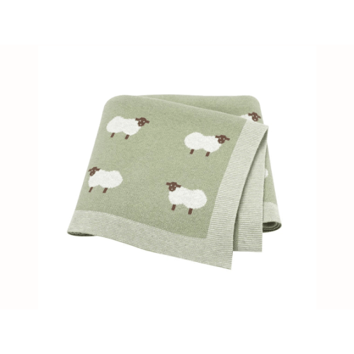 Sheep Knitted Blanket