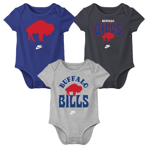 Newborn & Infant Buffalo Bills Nike Rewind Bodysuit Three-Pack
