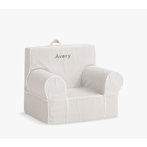 Anywhere Chair®, Oatmeal Oxford Stripe Slipcover Only