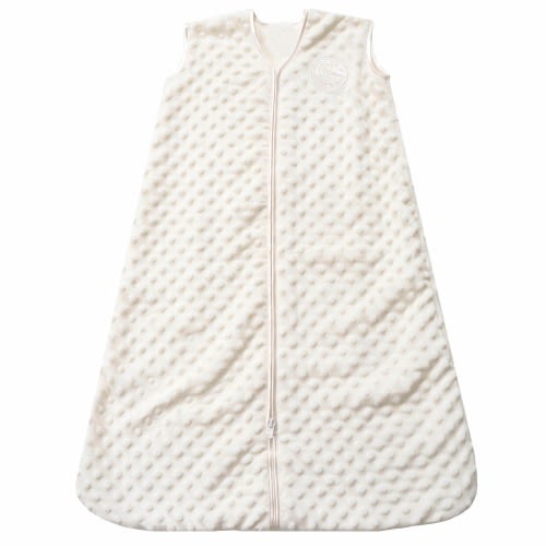 Cream Plushy Dot Velboa Wearable Baby Blanket | HALO