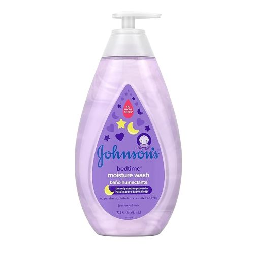Johnson's Baby Tear-Free Bedtime Baby Moisture Wash with Soothing NaturalCalm Aromas, 27.1 fl. oz