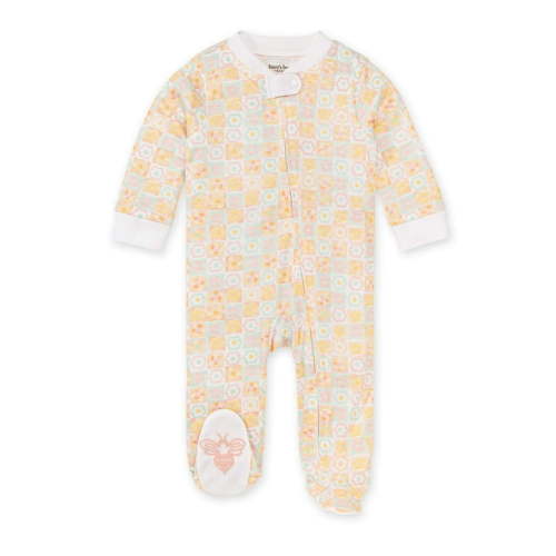 Burt's Bees Baby Organic Cotton Baby Girl One Piece Sleep 'N Play, Sizes Newborn-6/9 Months