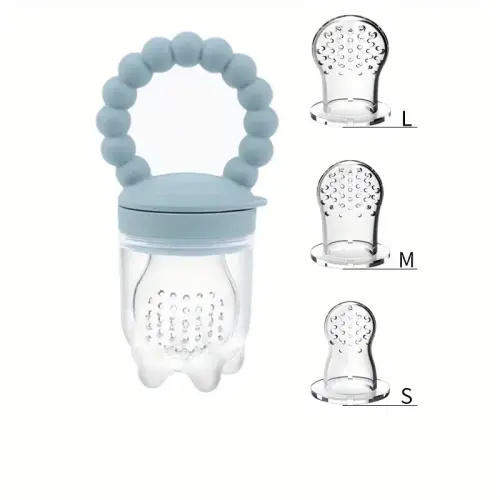 3pcs Children's Silicone Fruit & Vegetable Feeder With Handle - Perfect Food Supplement Pacifier, Christmas, Halloween, Thanksgiving Day Gift