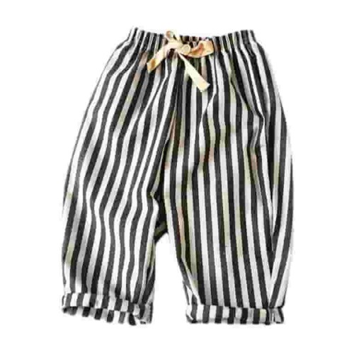 LIaqionyy Toddler Baby Boys Girls Striped Pants Elastic Waist Drawstring Trousers Casual Lightweight Palazzo Pants