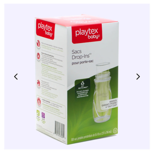 Playtex Baby™ Drop-Ins® Anti-Colic, 8 oz Disposable Liners - 100 ct