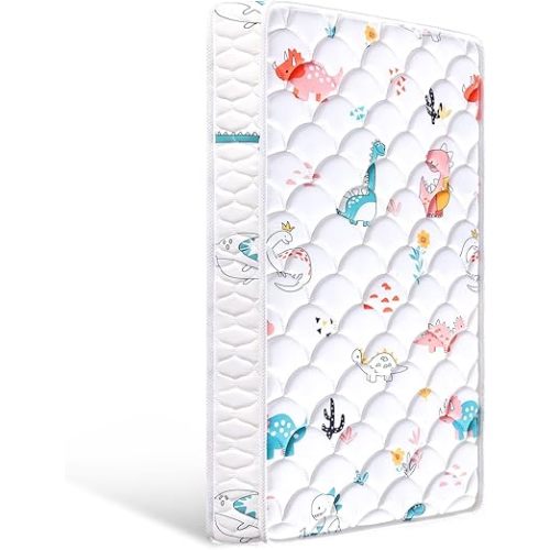 Premium Dual-Sided Crib & Toddler Mattress, Hypoallergenic, 5" Firm Soft Crib Mattress, Non-Toxic Toddler Bed Mattress Fits Standard Cribs & Toddler Beds