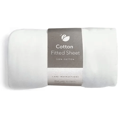 GUAVA FAMILY - Lotus Crib 100% Cotton Fitted Sheet | Perfect, Manufacturer-Approved Fit, Soft & Safe for Infants, Baby and Toddlers, Unisex, Boys & Girls