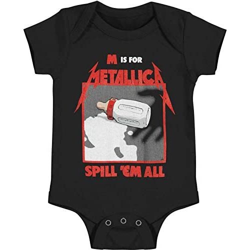 Metallica baby-boys Baby M is for Kea Bodysuit