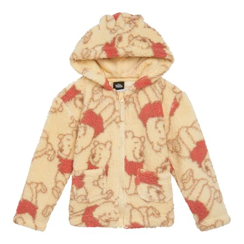 Disney Minnie Mouse Mickey Winnie the Pooh Cozy Sherpa Zip Up Cosplay Hoodie Newborn to Toddler Sizes (0-3 Months - 5T)