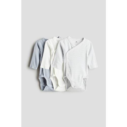 3-pack Long-sleeved Bodysuits