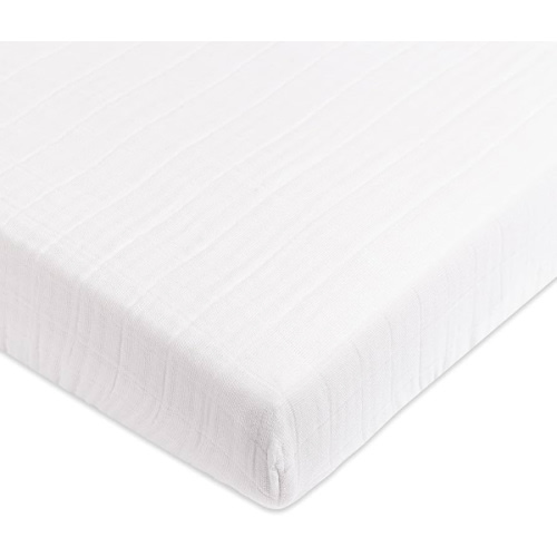 Babyletto Mini Crib Sheet in GOTS Certified Organic Muslin Cotton