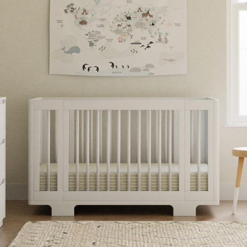 babyletto Yuzu 8-in-1 Convertible Crib with All-Stages Conversion Kits - White