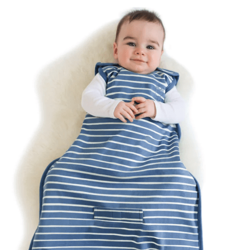 4 Season® Ultimate Baby Sleep Bag, Merino Wool & Organic Cotton, Navy Blue