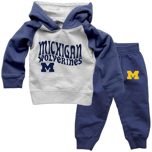 Wes and Willy Infant and Toddler College Pant and Hoodie Set
