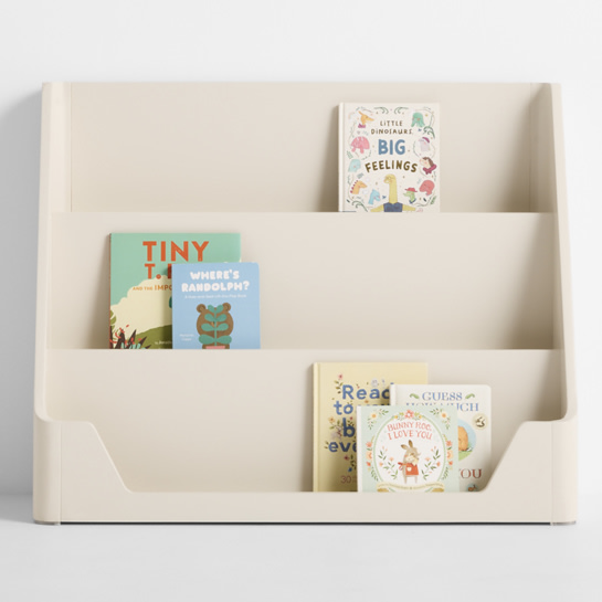 Scout 38" Linen Wood Kids Low Bookcase