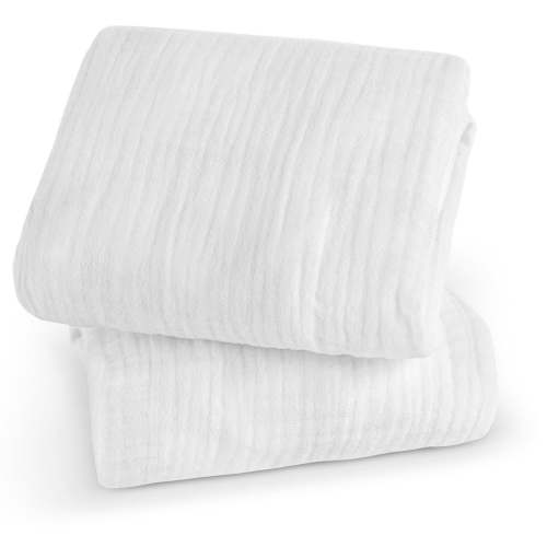 UPPAbaby Organic Cotton Bassinet Mattress Covers for REMI, Set of 2