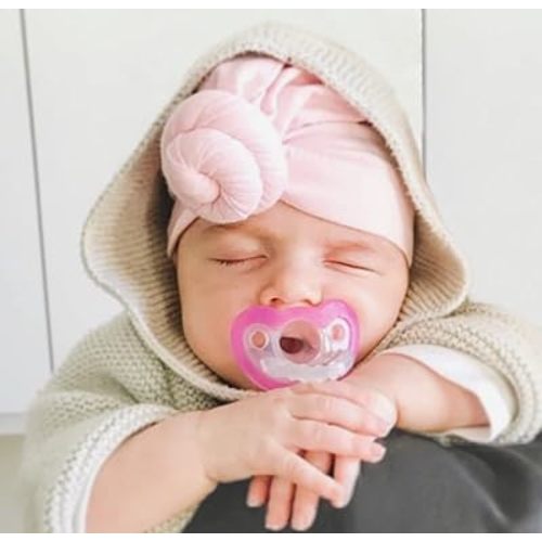 JollyPop Newborn Pacifier 0-3 Months - Pink, Pack of 2