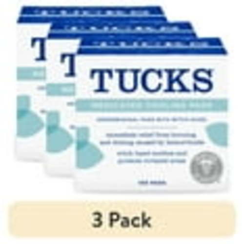 (3 pack) Tucks Medicated Cooling Hemorrhoid Relief Pads, 100 Count