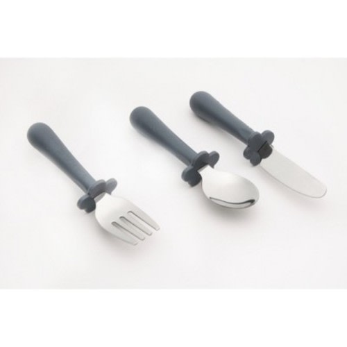 Grabease Toddler Silverware Set Forks Spoons and Knives Set Toddler Utensils Feeding Supplies, BPA and Phthalates-Free