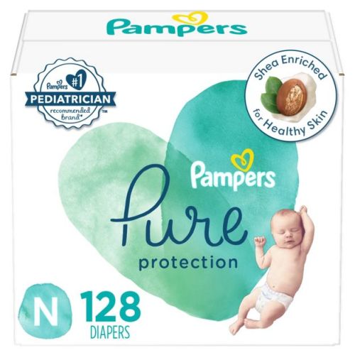 Pampers Pure Protection Diapers - (Newborn, 128)