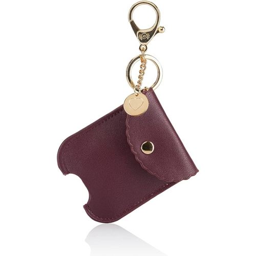 Itzy Ritzy Hand Sanitizer Holder - Hand Sanitizer Case Keychain Fits 2-Ounce Bottles of Hand Sanitizer (Not Included) - Clips to Diaper Bag, Purse or Travel Bag (Monarch)