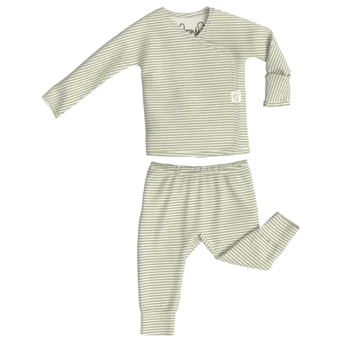 Two Piece - Mint Twist – Bonsie Skin to Skin Babywear
