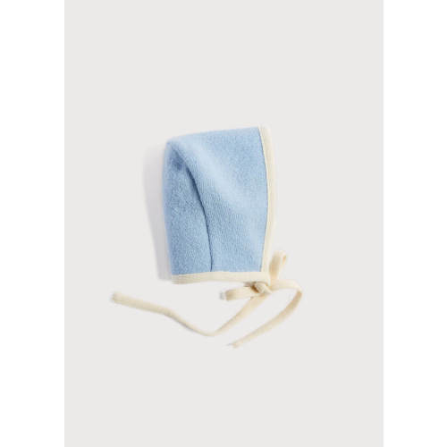Classic Austrian Contrast Trim Wool Bonnet in Baby Blue (S-L)