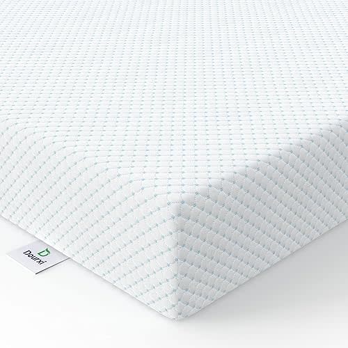 Mini Crib Mattress, 38x24x4 Inch Baby Mattress for Mini and Portable Cribs, 2-Stage Dual Firmness with High Density Support Foam and Comfort Memory Foam with Waterproof & Washable Cover