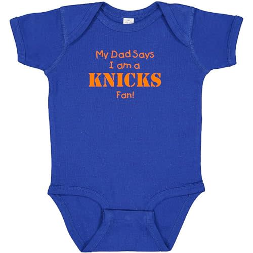 New York Basketball My Dad Says I am Fan Baby Bodysuit