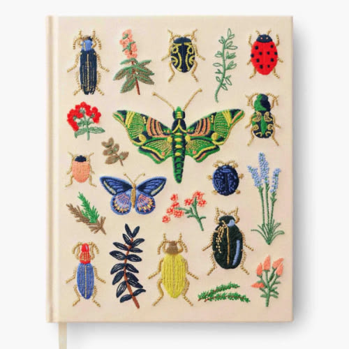 Embroidered Sketchbook | Baby Memories Book | Curio