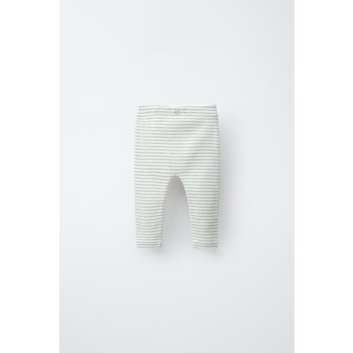 STRIPED LEGGINGS - Greenish | ZARA United States