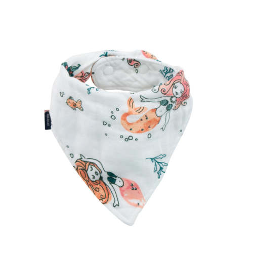 Bebe Au Lait® Mermaid Oh So Soft Muslin Blend Bandana Bib — buybuy BABY