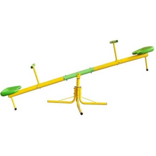 Kids Seesaw Playground Equipment Swivel Teeter Totter with 360 Degree Rotating Outdoor Fun Play Set for Kids Age 5-8