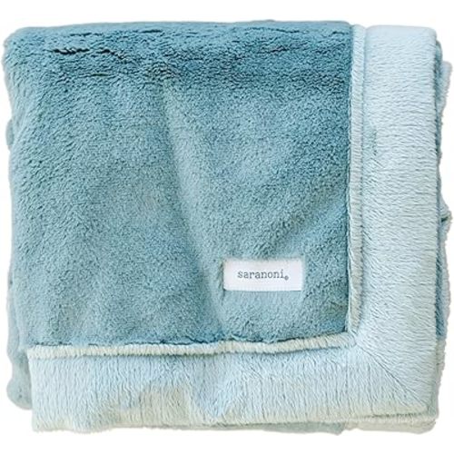 SARANONI Receiving Blankets for Babies Super Soft Boutique Quality Lush Luxury Baby Blanket (Eucalyptus, Receiving Blanket 40" x 30")