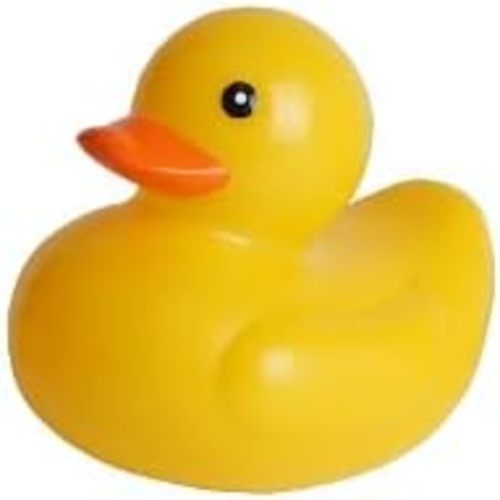INFANTMOM - Floating Bath Ducks with Temperature Indicator for Toddlers, Safety Bathtub Rubber Shower Swimming Yellow Ducky Toy for Infant, Baby and Kids. Clean and Safe Toy (Kid Duck)