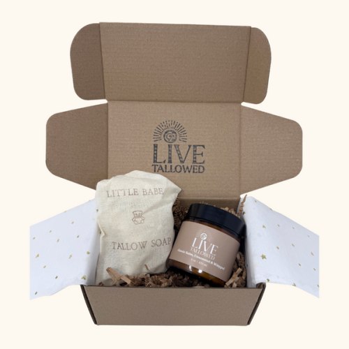 Baby Basics Bundle (Pure Tallow Balm & Soap Safe for Kids) – Live Tallowed