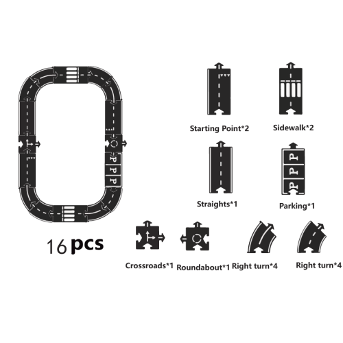 Rubber Roads Play Set