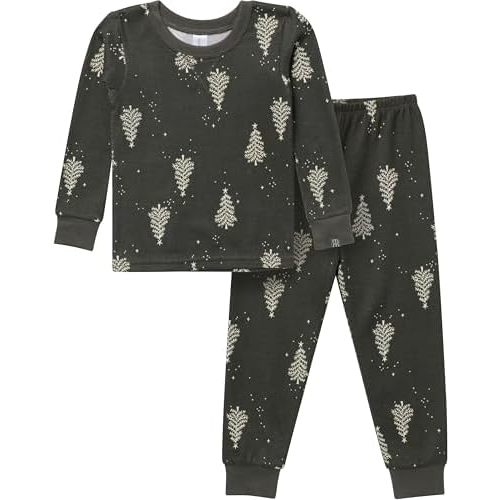 Modern Moments by Gerber unisex-baby Holiday 2-piece Tight Fitting Pajamas