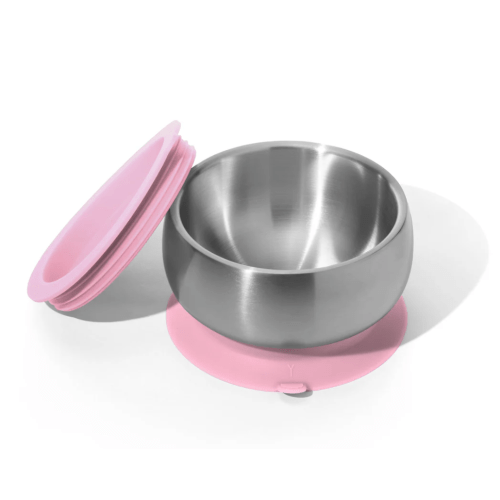 Avanchy | Stainless Steel Baby Bowls - BLW Suction Infant Feeding Bowl
