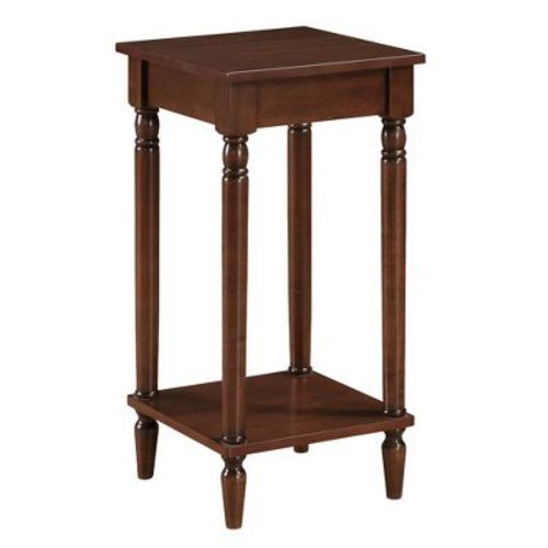 Breighton Home French Country Kim End Table with Shelf in Espresso