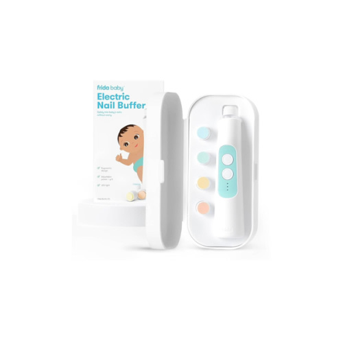 Frida Baby Electric Nail Trimmer, Safe & Easy Electric Nail File, Baby Nail Clipper & Nail Trimmer Kit for Newborn, Toddler, or Children Fingernails & Toenails, 4 Buffer Pads, LED Light, Storage Case