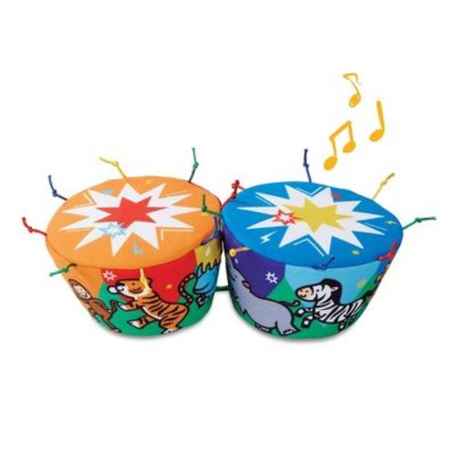 Melissa & Doug K's Kids Bongo Drums Soft Musical Instrument