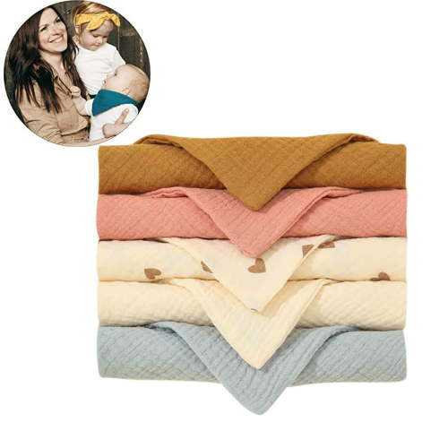 Xhegex Muslin Baby Bibs 5 Pack Baby Bandana Drool Bibs Cotton for Unisex Boys and Girls, Soft Absorbent Set for Teething and Drooling