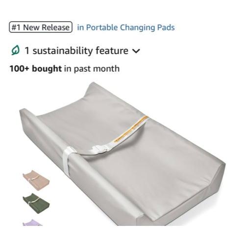 Baby Changing Pad - Vegan Leather Changing Pad, Wipeable Changing Pads, 31.5" x 16" Diaper Waterproof PU Changing Mat for Dresser Table